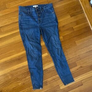 Madewell Dark Blue High Rise Women's Skinny Jeans